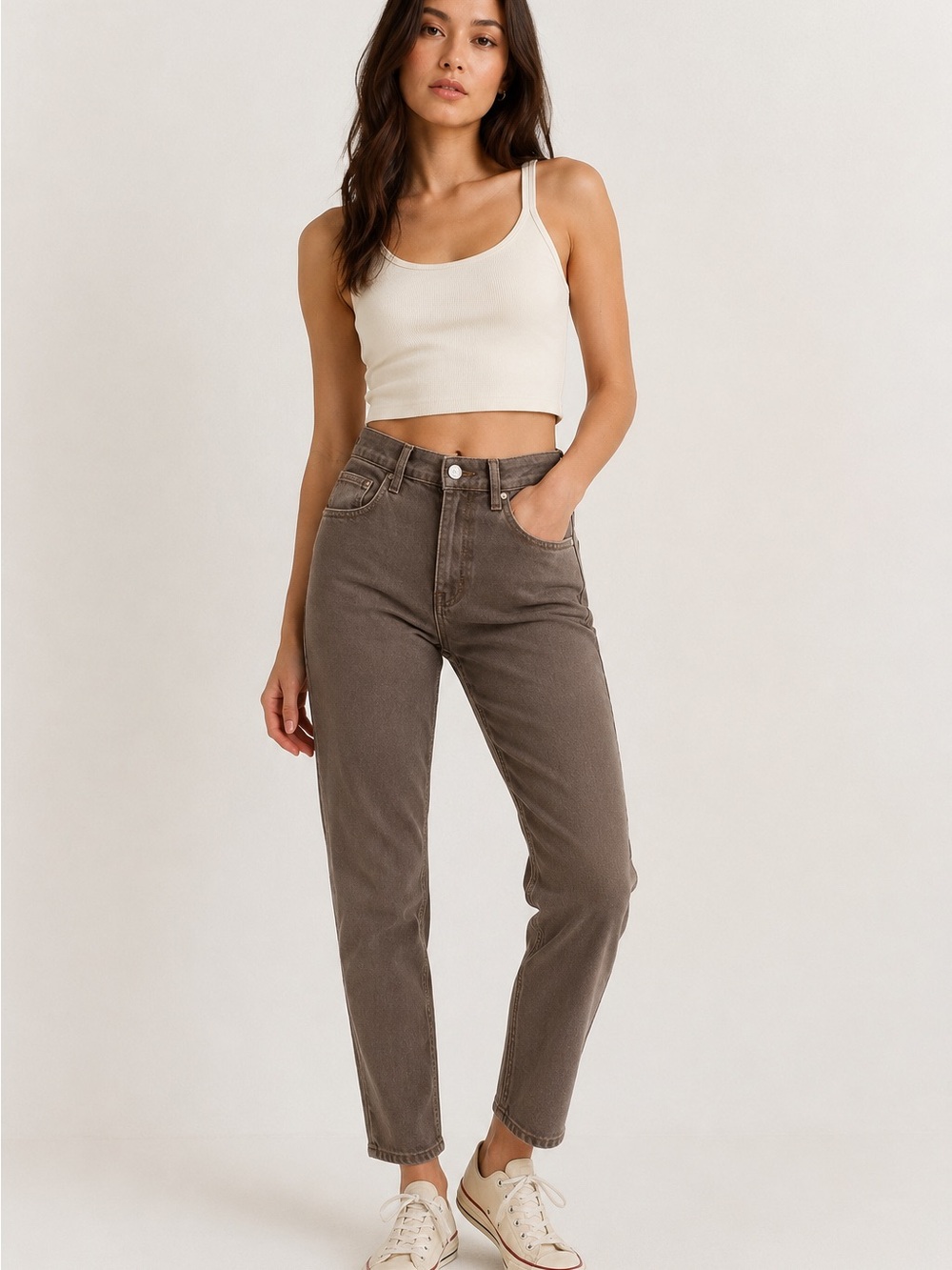 PacSun Super High Rise Jegging Brown Garment Dyed Jeans Women’s Size 27 NWOT